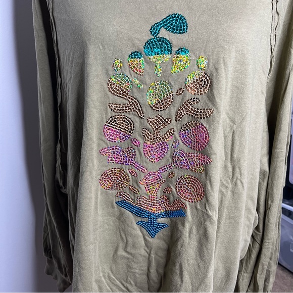 Free People Movement She’s Everything Sequin Buti Long Sleeve - Picture 5 of 9